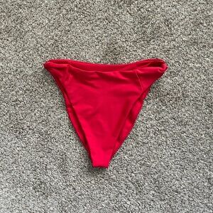 Skatie Swimwear Women’s Red Salty Swimsuit Bikini Bottom XS